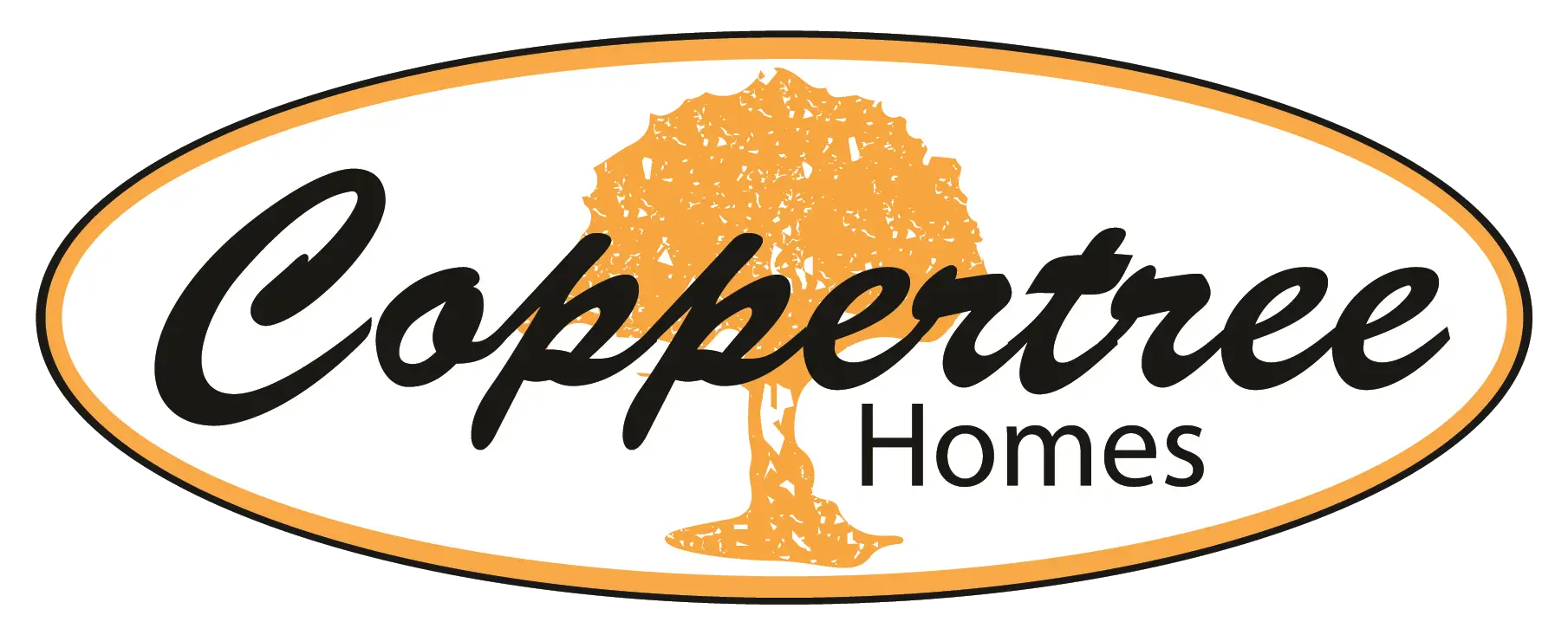Copper tree logo with homes text